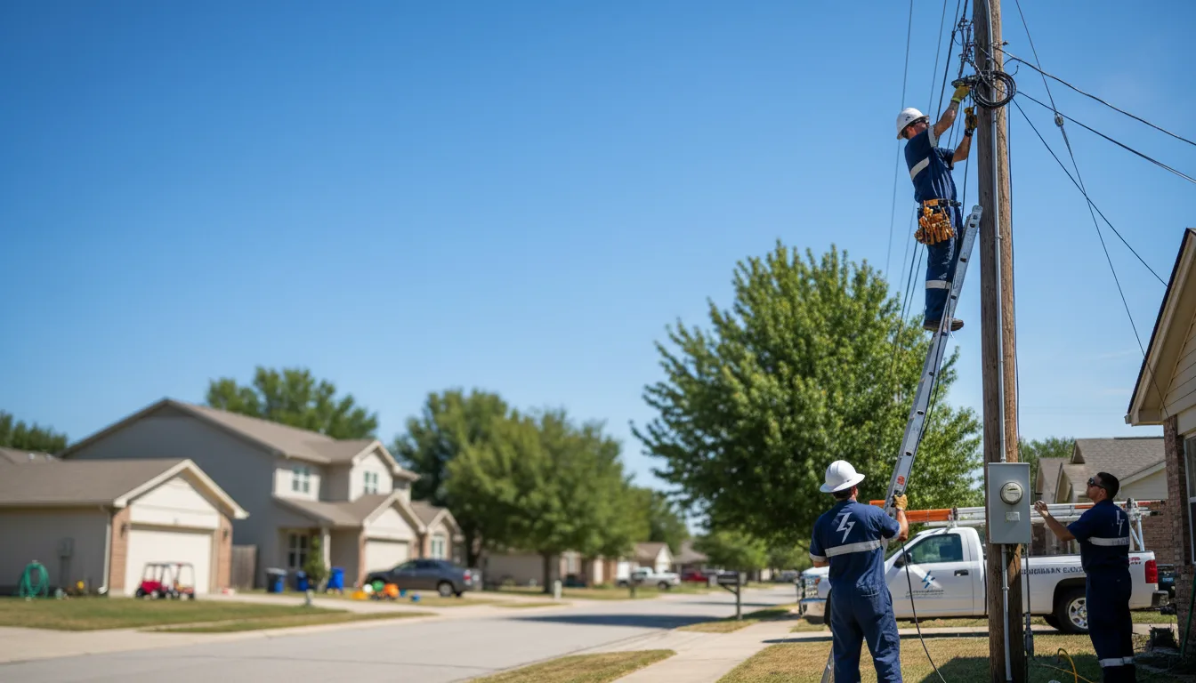 Residential electrician providing installation services in Turtlepoint, PA